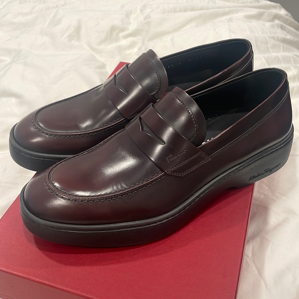 Salvatore Ferragamo Dori Penny Loafer Brown Size 5 3E